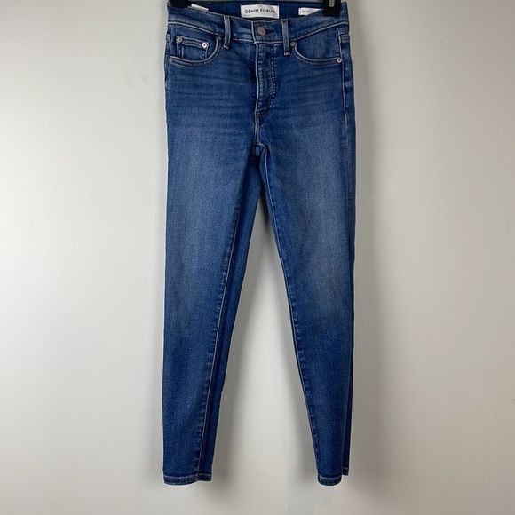 Denim Forum Nico Mid Rise Skinny Crop Size 25 - Picture 2 of 10